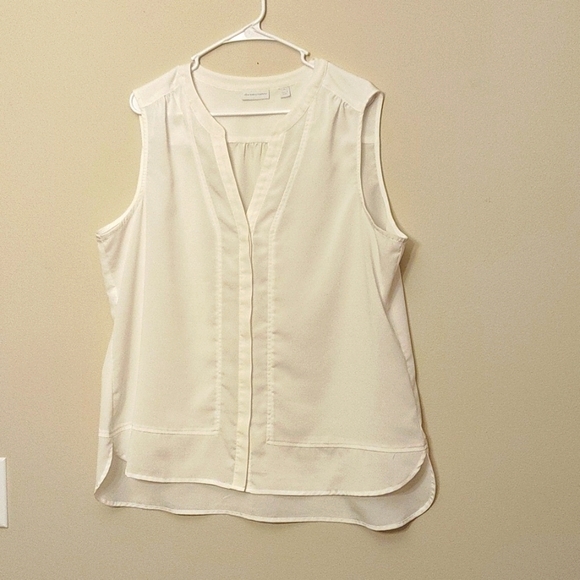 NY Company Light Denim Flap Strapless Flare Blouse XS main image 1